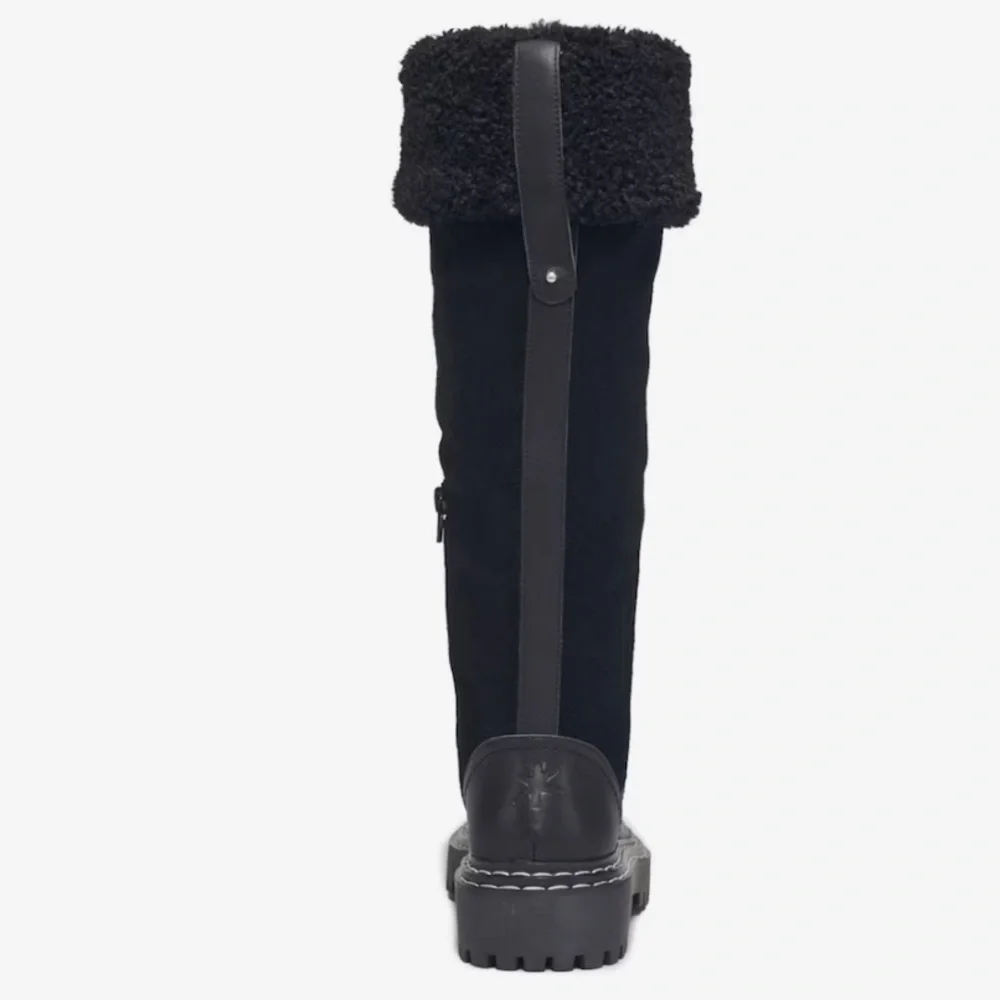 Splendid Antonia Black Knee High Boots Size 6.5 NEW
